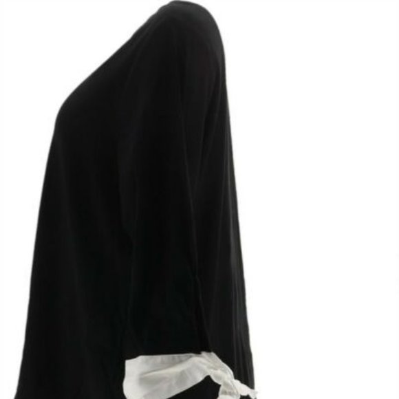 NWT BROOKE SHIELDS TIMELESS‎ 3/4 SLV HI-LOW TOP MEDIUM - Picture 6 of 11